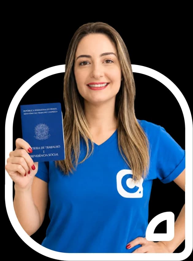 Mulher com Carteira de Trabalho — empréstimo para CLT Meu Consig