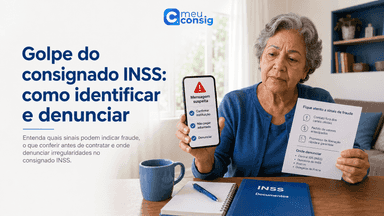 Aposentada desconfiada ao conferir no celular uma proposta de empréstimo consignado INSS não solicitada