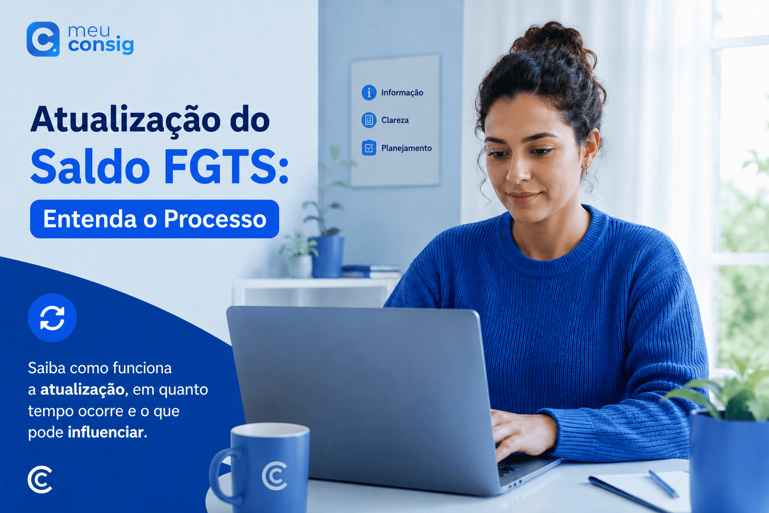 Ilustração sobre atualização do saldo fgts: entenda o processo