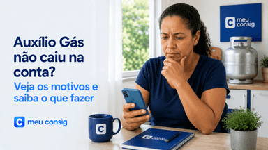 Ilustração sobre auxílio gás não caiu na conta? veja os motivos e saiba o que fazer