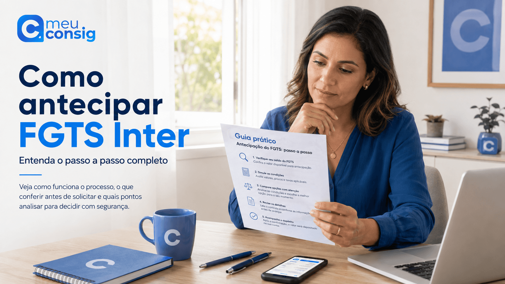 Ilustração sobre como antecipar fgts inter: entenda o passo a passo completo