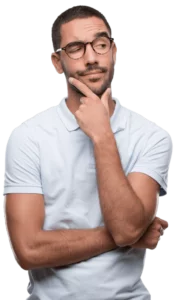 meu-consig-fgts-inss-homem-oculos-mao-queixo-olhar-duvida