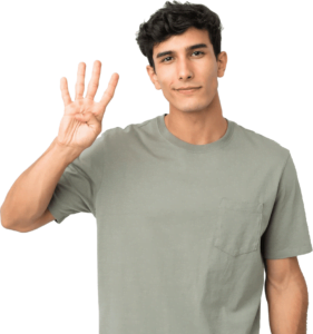 meu-consig-fgts-inss-homem-sinalizando-numero-4-maos