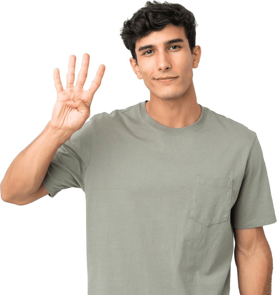 meu-consig-fgts-inss-homem-sinalizando-numero-4-maos