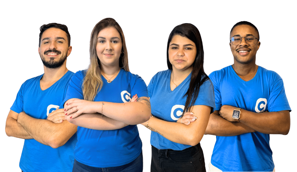 pessoas camisa azul mulheres homens meu consig